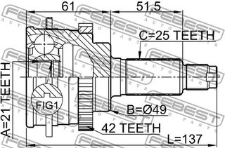 Febest 0710-018A42