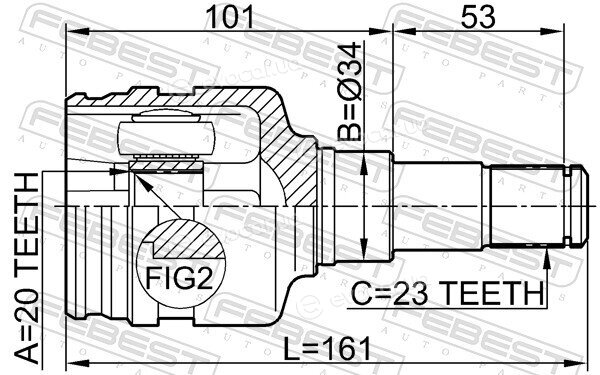 Febest 0111-KSP90