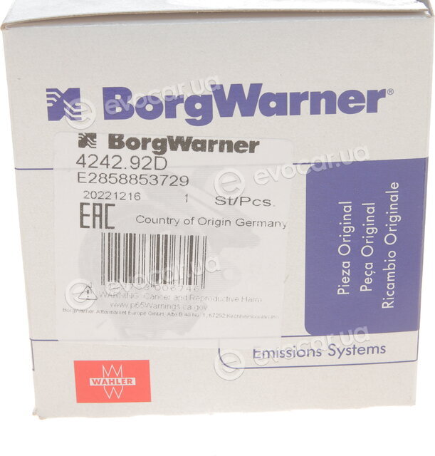 Wahler / BorgWarner 4242.92D