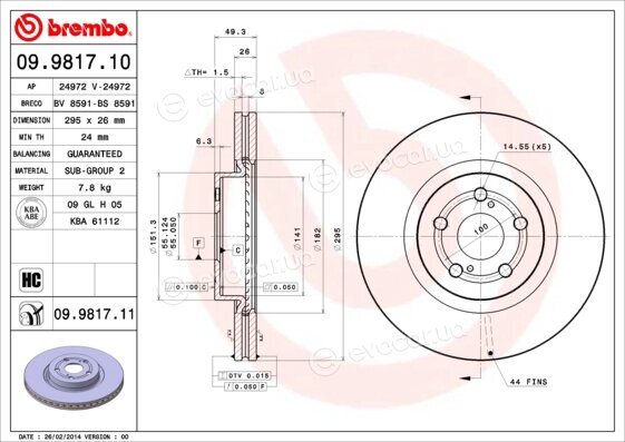 Brembo 09.9817.11