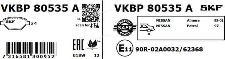 SKF VKBP 80535 A