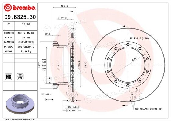 Brembo 09.B325.30