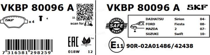 SKF VKBP 80096 A