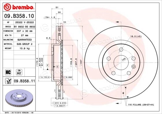 Brembo 09.B358.11