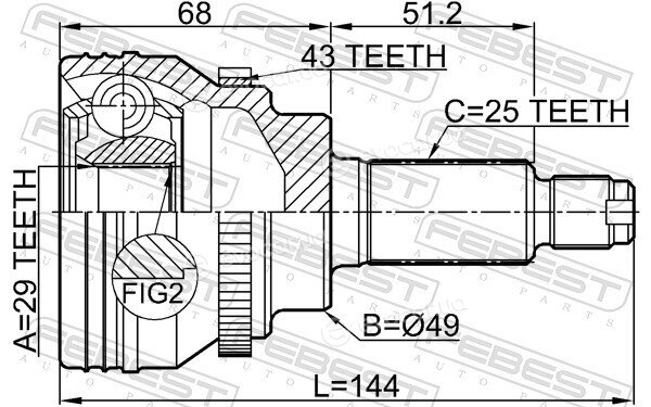 Febest 0710-IGN29A43