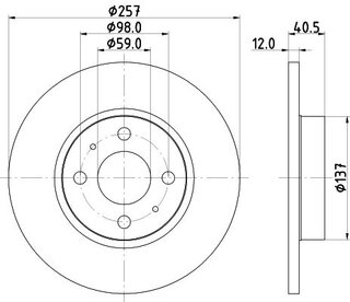 Hella Pagid 8DD 355 117-931