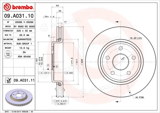 Brembo 09.A031.11