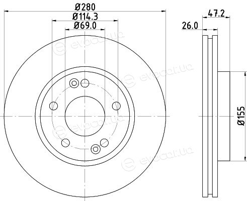 Hella Pagid 8DD 355 118-151