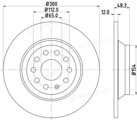 Hella Pagid 8DD 355 119-481