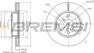 Bremsi CD7587V