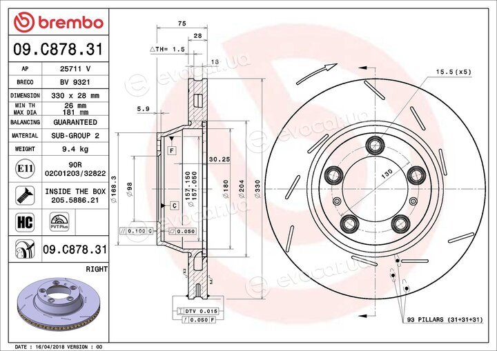Brembo 09.C878.31
