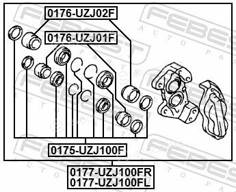 Febest 0177-UZJ100FL