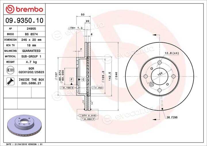 Brembo 09.9350.10