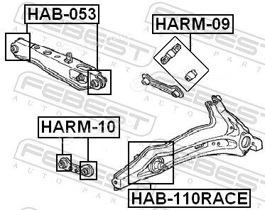 Febest HAB-110RACE