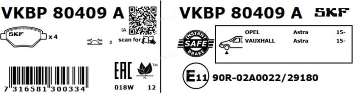SKF VKBP 80409 A