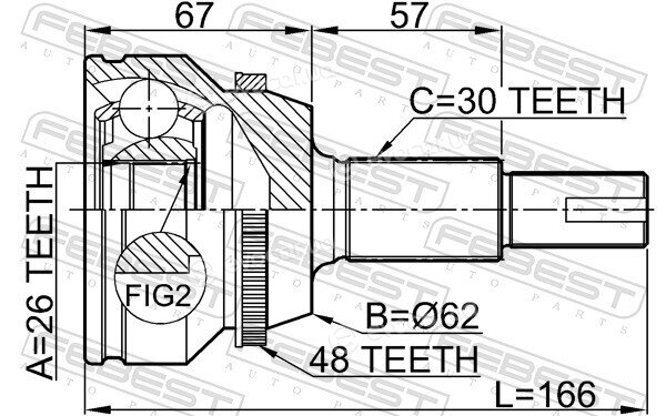 Febest 0110-GSV40A48