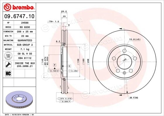 Brembo 09.6747.10