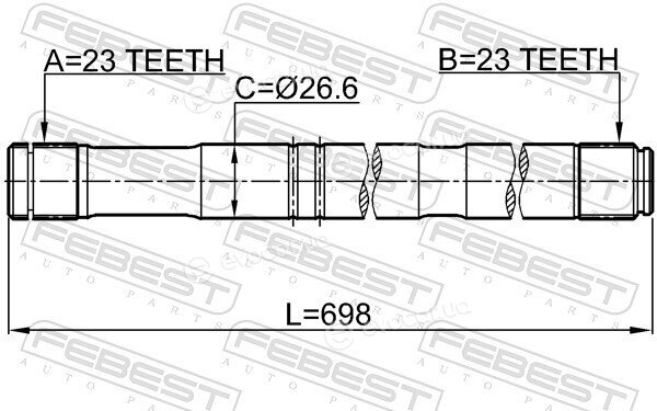 Febest 0112-ZZT251RH
