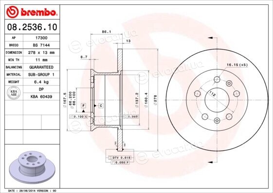 Brembo 08.2536.10