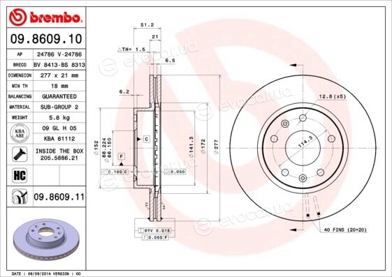 Brembo 09.8609.11