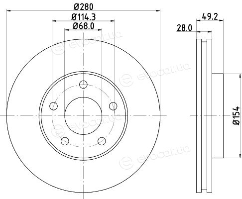 Hella Pagid 8DD 355 127-681