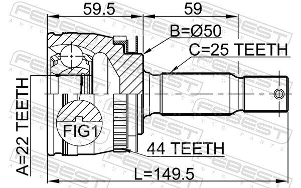 Febest 2210-CER16A44