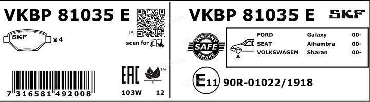 SKF VKBP 81035 E