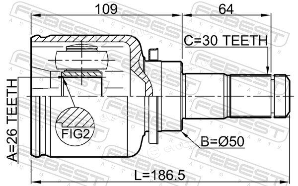 Febest 0511-BK23LH