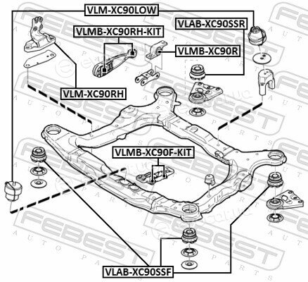 Febest VLAB-XC90SSR