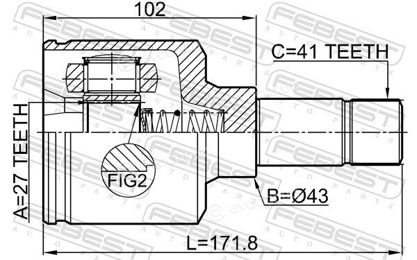 Febest 2511-BOX3LH