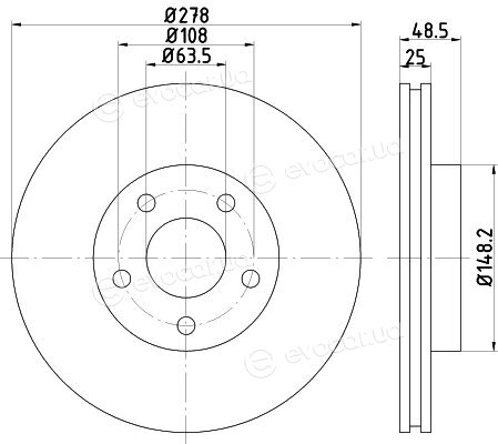 Hella Pagid 8DD 355 112-171