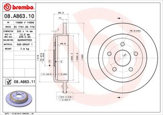 Brembo 08.A863.10