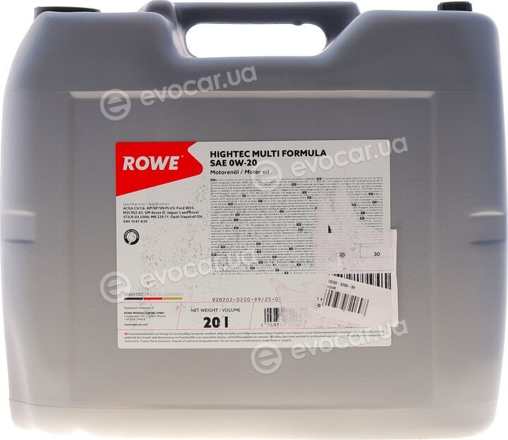 Rowe 20202-0200-99