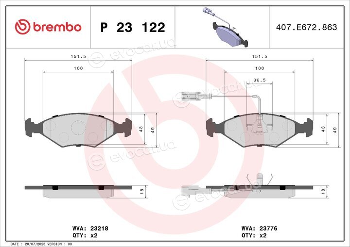 Brembo P 23 122