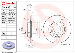 Brembo 09.A861.14