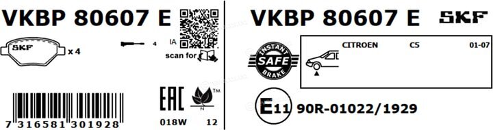SKF VKBP 80607 E