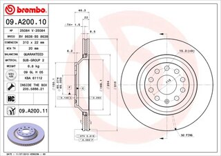 Brembo 09.A200.11