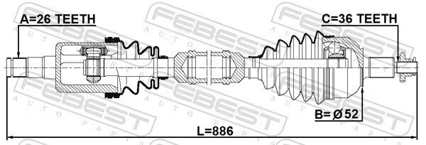 Febest 2314-PVRH