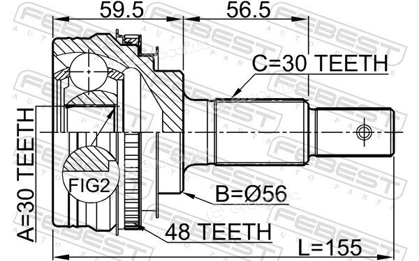 Febest 0110-GX93A48