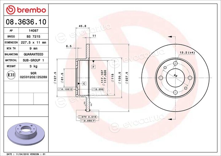 Brembo 08.3636.10