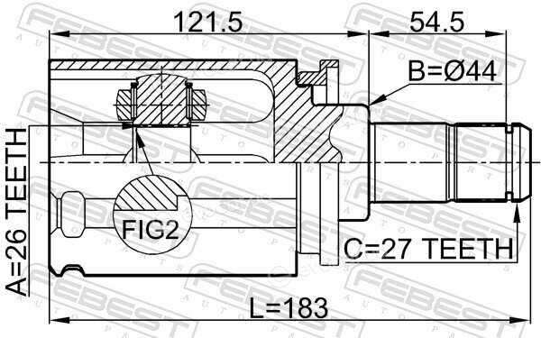 Febest 1911-E70LH