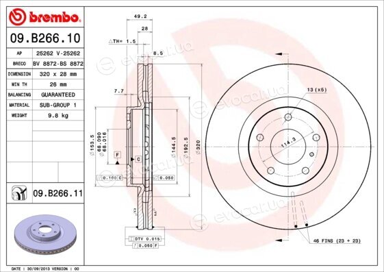 Brembo 09.B266.11