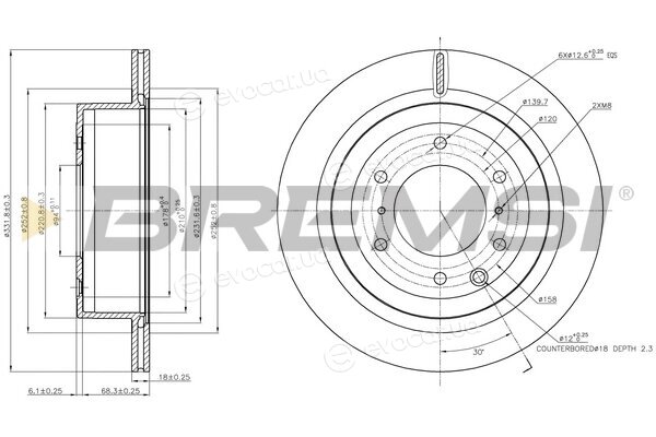 Bremsi CD7965V