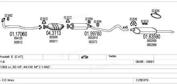 MTS C250378005102