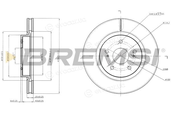 Bremsi CD7635V