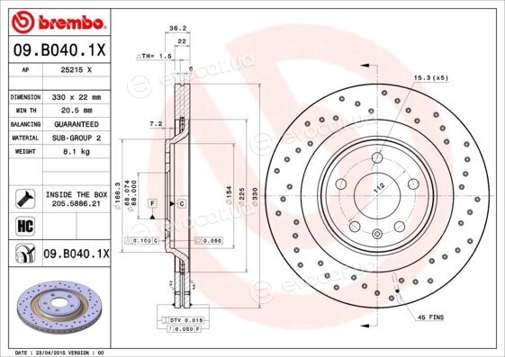 Brembo 09.B040.1X