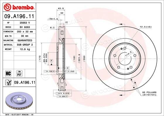 Brembo 09.A196.11