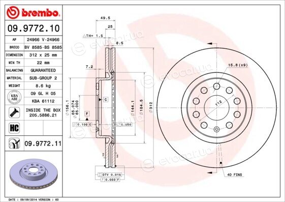 Brembo 09.9772.11