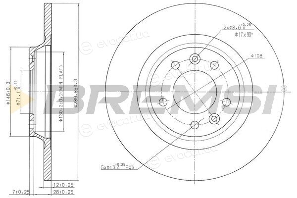 Bremsi CD7275S