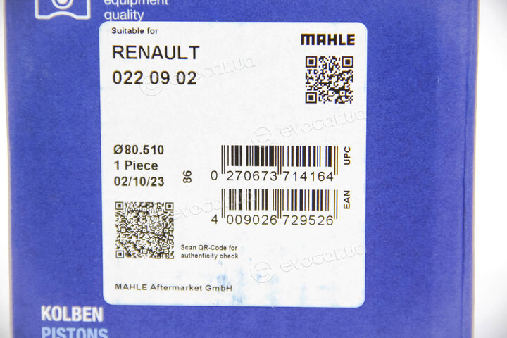 Mahle 022 09 02